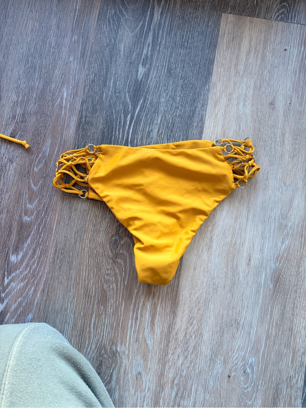 Mikoh Mustard Yellow Bikini Bottom